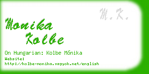 monika kolbe business card